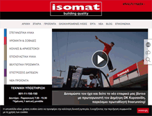 Tablet Screenshot of isomat.gr